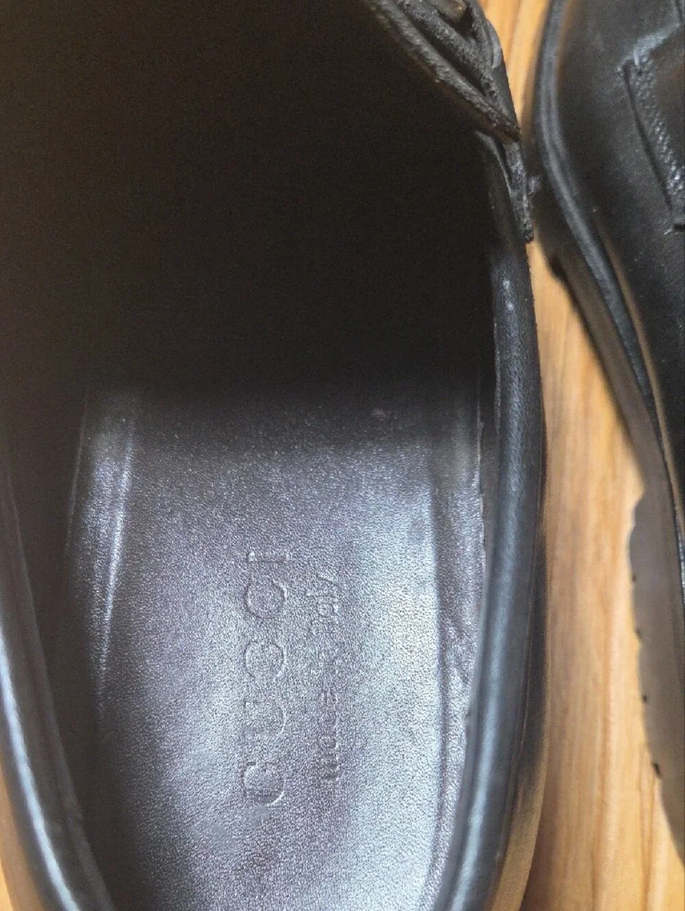 GUCCI Made In ITALY Black Leather Bit Loafers